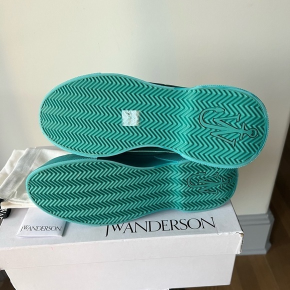 JW Anderson Low Top Sneakers: Turquoise - Picture 12 of 13